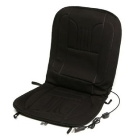Copriauto riscaldante per sedile Automotohit, universale, con due livelli di calore, alimentazione tramite presa accendisigari da 12 V