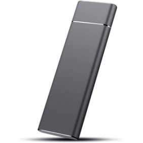 Disco rigido esterno USB 3.1 A89 da 2 TB per PC, Mac, desktop, laptop, nero