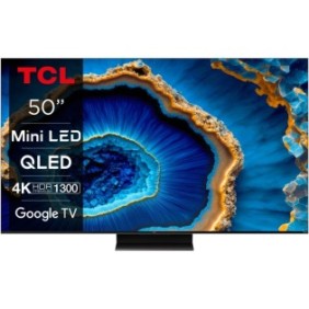TV TCL MiniLed 50C805, 126 cm, Smart Google TV, 4K Ultra HD, 100 Hz, Classe G (modello 2023)