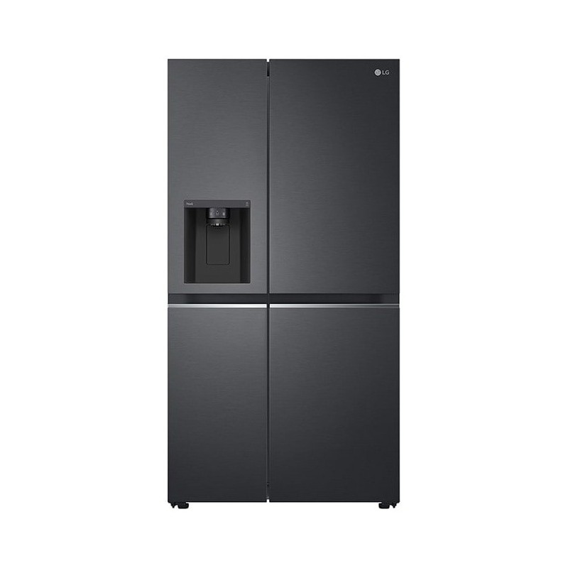 Side by side LG GSLV71MCTD, 635 l, Total No Frost, DoorCooling+, LinearCooling, Multi-Airflow, Classe D, Compressore Linear Inverter, H 179 cm, Nero