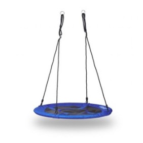 Culla per bambini Relaxdays, tipo nido, diametro 100 cm, portata massima 100 kg, blu
