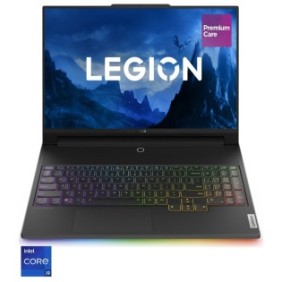Laptop da gaming Lenovo Legion 9 16IRX8 con processori Intel® Core™ i9-13980HX fino a 5,60 GHz, 16", 3,2K, Mini LED, 165 Hz, 64 GB, 2 TB SSD, NVIDIA® GeForce RTX™ 4090 16 GB GDDR6, Windows 11 Pro, Carbon Black, 3 anni di supporto on-site Premium