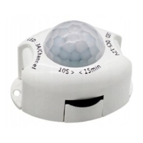 Lampadina LED, Rilevatore di movimento, PIR 12V 3A 36W, Bianco