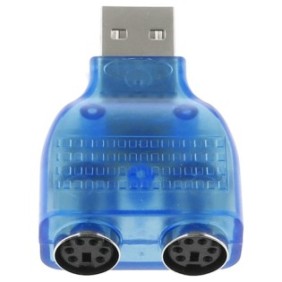 Adattatore USB maschio a PS/2 femmina per mouse/tastiera