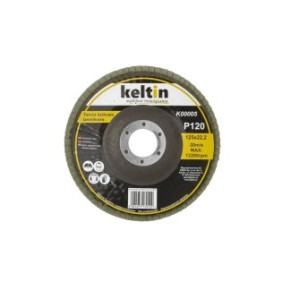Disco lamellare per levigare, P120, 125 mm, Keltin K00005