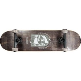 Skateboard Longboard, RAM, Nero/Beige, 100 Kg