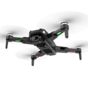 Drone professionale con doppia fotocamera 4K LuxeDenar®, stabilizzazione automatica foto/video, ritorno GPS automatico, borsa per il trasporto, 2 fotocamere, una batteria, autonomia di 25 minuti, zoom 50x, distanza di volo 1,2 km, colore Nero