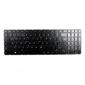 Tastiera portatile, Toshiba, Satellite L50-C-157, senza cornice, illuminata, nera, UK