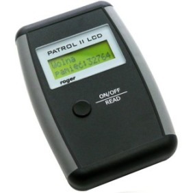 Dispositivo di controllo accessi Guard Patrol II, ROGER+RACS+4, Display LCD, Lettore di carte di prossimità, Nero/Grigio