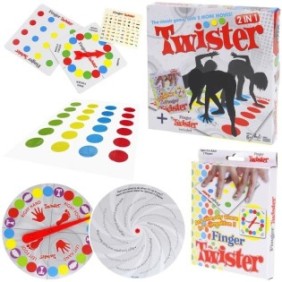 Gioco arcade 2 in 1, Nobo Kids, Classic Twister + Finger, 6 anni +, Multicolor