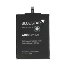 Batteria Xiaomi Redmi 3/3S/3X/4X, Bluestar, 4000mAh, Nera