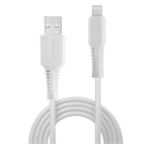 Cavo dati Lindy 31325, USB - Lightning, 0,5 m, Bianco