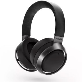 Cuffie audio over-ear Philips Fidelio, ANC, Bluetooth v5.0, autonomia 35 ore, nere
