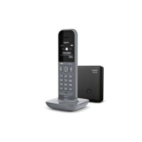 Telefono cordless Gigaset CL390 A DECT, ID chiamante, allarme grigio