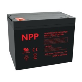Batteria al gel, NPP POWER, 12V, 75Ah