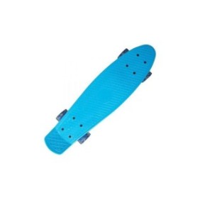 Skateboard in ABS (penny board), con ruote illuminate, 56?14,5 cm, massimo 50 kg, blu