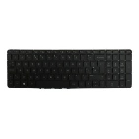 Tastiera portatile, HP, Pavilion 15-P192na, illuminata, senza cornice, nera, Regno Unito