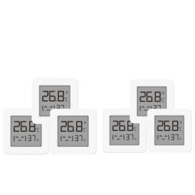 Set di 6 termometri Mijia, Xiaomi, ABS, Bluetooth, LCD, Bianco
