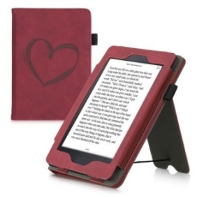 Cover per Kindle Paperwhite 7, Pelle ecologica, Rossa, Kwmobile, 55675.02