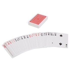 Set di carte da gioco Shopiens® con 2 set di carte in plastica