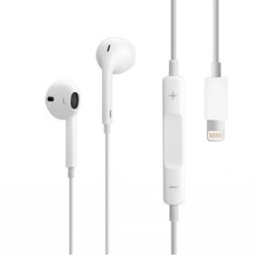Cuffie audio, compatibili con Apple Iphone, Lightning, Bianco