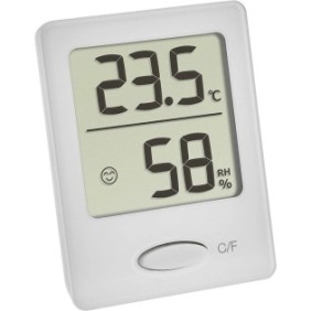 Termometro/igrometro, Vaxiuja, Indicatore di comfort, Compatto, Per uso interno, Bianco