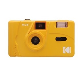 Fotocamera riutilizzabile Kodak M35 con pellicola da 35 mm, flash incorporato, gialla