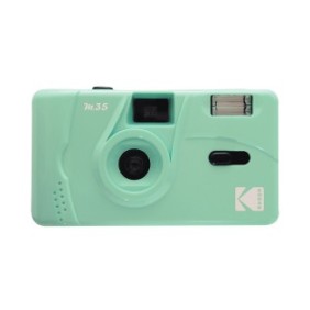 Fotocamera riutilizzabile Kodak M35 con pellicola da 35 mm, flash incorporato, verde menta