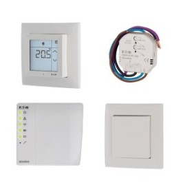 Kit Smart Home per una casa di 3 stanze, EATON xComfort, controllo della luce, riscaldamento, AC
