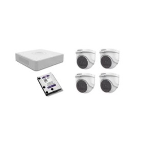 Kit di videosorveglianza Hikvision 2MP, con 4 telecamere interne da 2MP e HDD MK156 da 1 TB