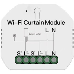 Controller intelligente per tende, Moes, Wifi, 47 x 52 x 18 mm, 230 V, 300 W, Bianco