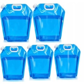 Set di 5 contenitori per l'acqua, Aweohtle, 5/10l, Blu
