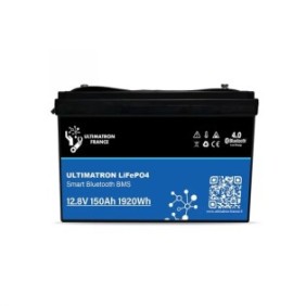 Batteria al litio LiFePO4, BMS, Bluetooth, Ultimatron PRO 12V-150Ah