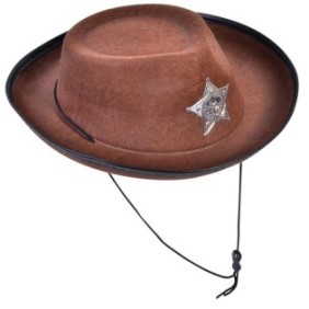 Cappello da cowboy per bambini, marrone