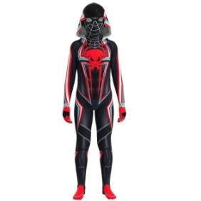 Costume per bambini Mike Morales Spiderman Multiverse, nero, 5-6 anni
