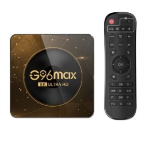 Smart TV box G96 max 2/16 GB android 13.0 Wifi 6 Ultra HD, Farrot negro