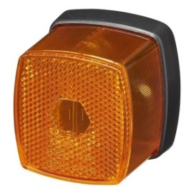 Luce side-marker arancione, Radex 906, 66 x 62 mm, 12V - 24V, certificazione E9