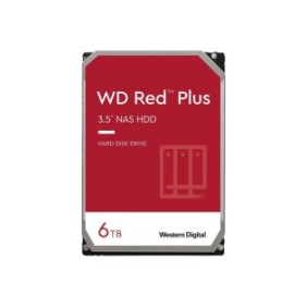 Disco rigido, Western Digital, Red Plus WD60EFPX - Disco rigido - 6 TB - interno - 3,5" - SATA 6Gb/s - 5400 giri/min - buffer: 256 MB WD60EFPX