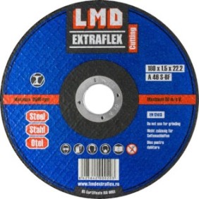 Disco abrasivo sicuro per il taglio del metallo, LMD EXTRAFLEX, 180x1, 5x22,2