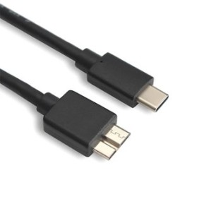 Cavo per disco rigido, USB-C/Micro-USB, 1 m, nero