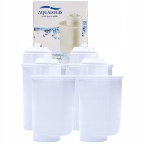Set di 4 filtri acqua per macchina da caffè, Aqualogis, compatibile con Bosch/Siemens