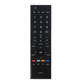 Telecomando compatibile Smart Toshiba Regza CT-90326 Siumal, plastica, nero, 17,5 x 5 x 2,5 cm