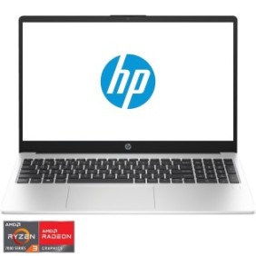 Laptop HP 255 G10 con processori AMD Ryzen™ 3 7330U fino a 4.3 GHz, 15.6", Full HD, IPS, 8 GB DDR4, 512 GB SSD, scheda grafica AMD Radeon™, FreeDOS, Argento