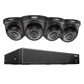 Sistema di sorveglianza, DVR, rilevamento umano, H.265+, 5MP, 1080P, 1T, 4 telecamere