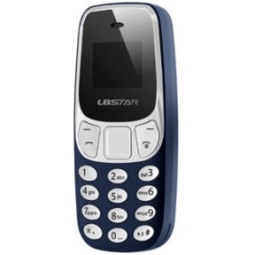 Mini telefono, L8Star, lettore Mp3, SIM, Blu