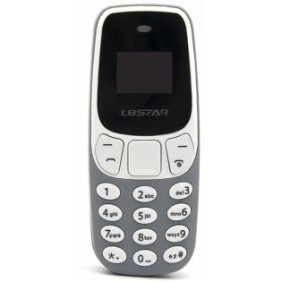 Mini telefono, L8Star, lettore Mp3, SIM, Grigio