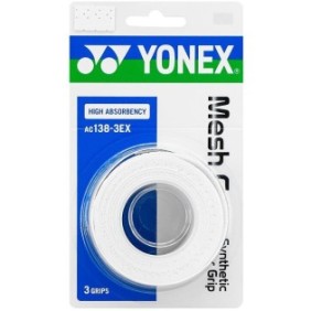 Overgrip Yonex Mesh Grip AC138-3, colore bianco