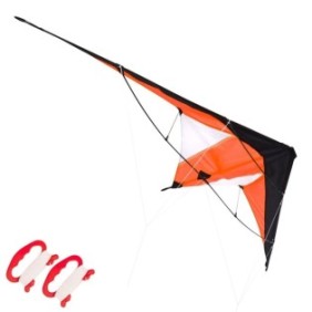 Kite, Free & Easy, acrobazie doppie - palloncino grande e resistente 120x50 cm