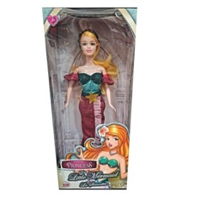Bambola giocattolo della Principessa Sirenetta 30 cm, +3 anni
