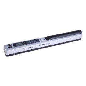 Scanner portatile iScan, Mini, A4, con batteria, Risoluzione 900 dpi, USB, Schermo LCD, JPG/PDF, grigio